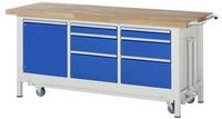 RAU Werkbank Rau Werkbank mit absenkbarem Fahrgestell Modell 8570 B 2000 x T...