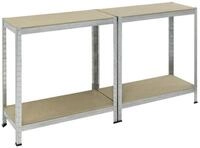 Regal pro-bau-tec Schwerlastregal 10068 150x75x30cm 4B&ouml;den 100kg