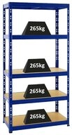 PROREGAL&reg; Schwerlastregal Robustes Lagerregal TIGER 220-180x90-180x40-60cm 5-6