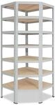 shelfplaza Eckregal OFFICE, 230x70x40cm lichtgrau, Metall Eckregal stehend mit 7