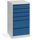 Soennecken H&auml;ngeregisterschrank Schubladenschrank WS PROFI SYSTEM 6 Schublau