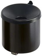 PROREGAL&reg; Aschenbecher Runder feuerl&ouml;schender Wandaschenbecher aus Metall, Mit