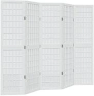vidaXL Paravent 40 x 160 cm 5-tlg Raumteiler Paravent Trennwand Spanische Wand...