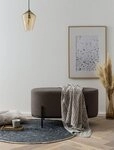 SalesFever Polsterhocker Komfortabler Polsterhocker, mit Design-Gestell aus...