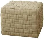 SVITA Hocker POPPY, mit geflochtenem Muster, Sitzhocker, Hocker, Beistelltisch,
