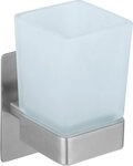 WENKO Zahnputzbecher Turbo-Loc&reg; Genova, matt, Befestigen ohne bohren