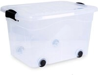 Siena Home Aufbewahrungsbox Anzio (1 St), mit Rollen und Deckel, Kunststoff