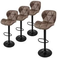 ML-DESIGN Barhocker Gepolsterter Barstuhl mit R&uuml;ckenlehne und Fu&szlig;st&uuml;tze,...