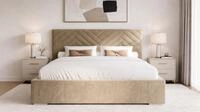 MARPUR Polsterbett AURA (Polsterbett mit Bettkasten und Kopfteil, Lattenrost,...