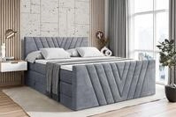 ALTDECOR Boxspringbett ERNINA-Z KING (Multipocket-Matratze H4, H3 Matratze