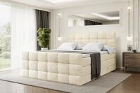 ALTDECOR Boxspringbett BRUGO-Z KING (mit Matratze und Lattenrost Topper...