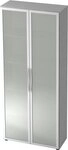 HAMMERBACHER Aktenschrank Glast&uuml;renschrank Basic 5 OH BxTxH 80x33x188cm Griff...