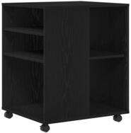 vidaXL Mehrzweckschrank Aufbewahrungsschrank Schwarz Eichen-Optik 60 x 53 x...