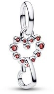 Pandora Charm-Einh&auml;nger PANDORA Moments Herzanh&auml;nger, 925er Silber,