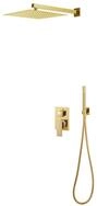 vidaXL Duschsystem Duschsystem Edelstahl 201 Golden, H&ouml;he 2.5 cm