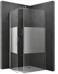 doporro Eckdusche Duschkabine 90x90cm Hebe und Senkmechanismus ESG mit Nano...