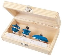 Fr&auml;ser-Set Hartmetall-Kassettent&uuml;renfr&auml;ser 1/2 Zoll Set 3-tlg.