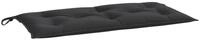 vidaXL Bankauflage, Gartenbank-Auflage Schwarz 100x50x7 cm Oxford-Gewebe