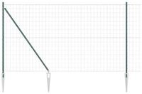 vidaXL Gartenzaun Schwei&szlig;drahtzaun mit Spikes 10 x 1,5 m (B x H), (1-St)