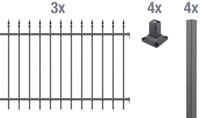 Alberts Metallzaun Chaussee, (Set), H&ouml;he: 100 und 120 cm, verschiedene L&auml;ngen