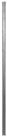 vidaXL Zaunpfosten Zaunpfosten 10 pcs Silber 200 cm Stahl, (10-St)