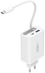 ANSMANN AG USB Ladeger&auml;t 30W - USB C & A Schnelllader Integriertes Kabel