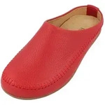Haflinger Softi Lederpantoffel mit weicher Gummisohle und Wechselfussbett Hausschuh