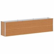 vidaXL Hochbeet Hochbeet Hellbraun 290 x 50 x 68 cm Verzinkter Stahl (1 St)