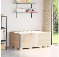 vidaXL Hochbeet, Paletten-Aufsatzrahmen 3 Stk. 150x100 cm Massivholz Kiefer