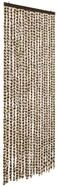 vidaXL Insektenschutz-Vorhang, Fliegenvorhang Beige und Braun 56x200 cm Chenille