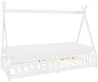 ML-DESIGN Spielbett Hausbett Tipi Zeltbett inkl. Lattenrost Bodenbett Kinder