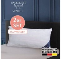 Excellent Kopfkissen Venedig, Kuschel- oder Kopfkissen 1-tlg. oder 2 -tlg., F&uuml;llung: