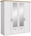 xonox.home Kleiderschrank in Sibiu L&auml;rche Nachbildung Inkl. Kleiderstange und