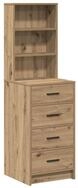 vidaXL Sideboard Hochboard Eiche handwerklich 40 x 41 x 135 cm Holzwerkstoff (1 St)