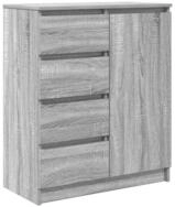 vidaXL Sideboard Sideboard mit Schubladen Grau Sonoma 71x35x84 cm Holzwerkstoff...