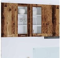 vidaXL H&auml;ngeschrank H&auml;ngeschrank mit Speicher Altholz 80 x 31 x 80 cm Holzwerkstoff