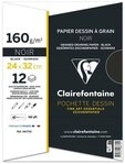 CLAIREFONTAINE Zeichenpapier Clairefontaine Mappe Zeichenpapier schwarz