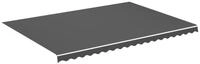 vidaXL Markise 500 x 350 cm Markisenbespannung Anthrazit 5x3,5 m Ersatz Stoff Bezug
