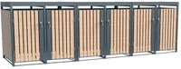 WESTMANN M&uuml;lltonnenbox Planta (1 St), Platz f&uuml;r 6 M&uuml;lltonnen je 140/240 L,...