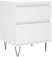 vidaXL Nachttisch NA Nachttisch Nachtschrank Nachtkommode Wei&szlig; 40x35x50 cm