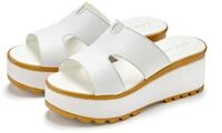 LASCANA Sandale, Sommerschuh, Mule, offener Schuh, Pantolette NEU aus Leder mit
