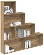vidaXL B&uuml;cherregal NA B&uuml;cherregal Artisan-Eiche 157x24x160 cm Spanplatte