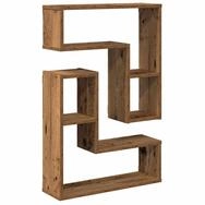 vidaXL Regal Wandregale 2 Stk. Altholz-Optik 50x15x50 Holzwerkstoff, 2-tlg.