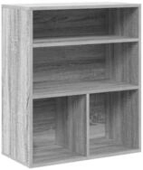 vidaXL B&uuml;cherregal B&uuml;cherregal Grau Sonoma 60x30x71,5 cm Holzwerkstoff, 1-tlg.
