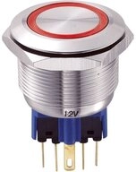 TRU COMPONENTS Schalter Vandalismusgesch&uuml;tzter Taster 25 mm 250 V/AC 5 A...