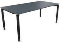 Soennecken Schreibtisch Schreibtisch Vierfu&szlig; Rundrohr B1800xT900xH680-820