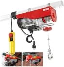 Hecht Seilwinde 250-500 kg Zugkraft, 800W, 4-8 m/min, 4 mm Stahlseil, 6-12m...