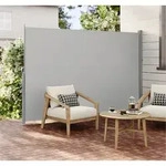 SONGMICS Seitenmarkise ausziehbar, Sichtschutz, balkon terrasse, Windschutz