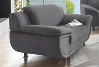TRENDMANUFAKTUR Sessel Rondo, Breite 121 cm, breite Armlehnen, F&uuml;&szlig;e schwarz,