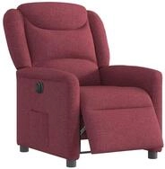vidaXL Sessel Relaxsessel Elektrisch Weinrot Stoff (1-St)